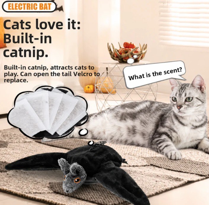 PlayfulPaws: Flying Bat Toy